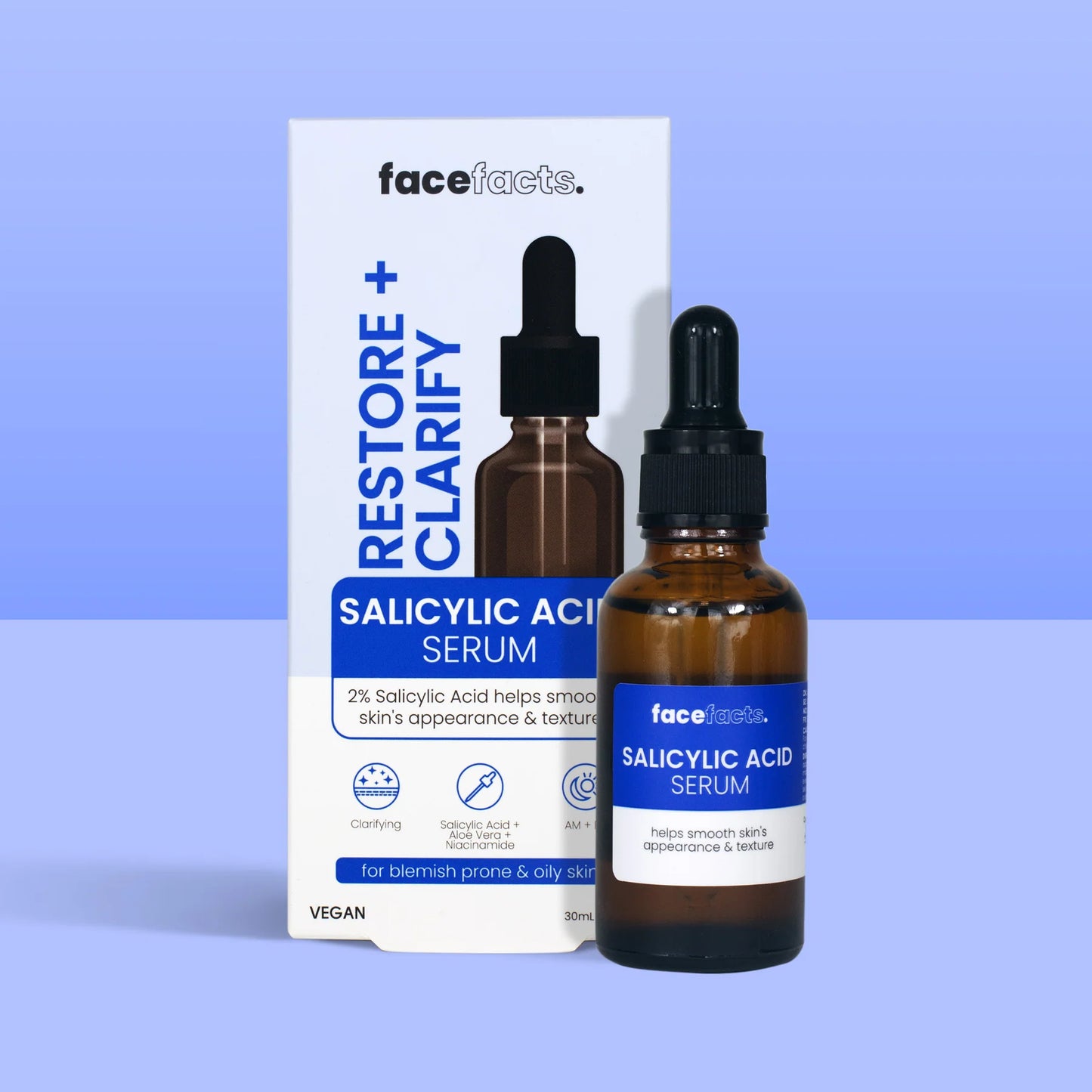 Restore & Clarify Salicylic Acid Facial Serum — Poros limpios y menos brotes