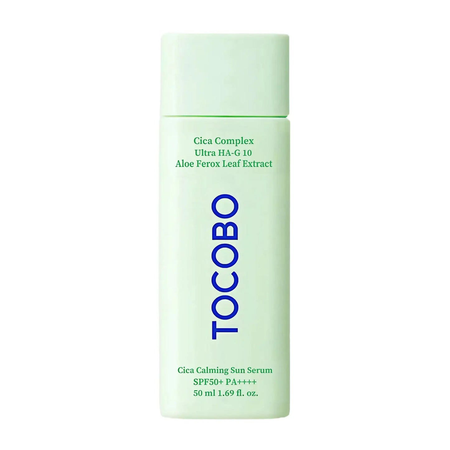 TOCOBO – Cica Calming Sun Serum SPF50+ PA++++ — Protección alta que calma y refresca