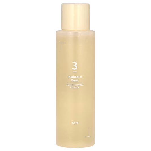 Numbuzin – No.3 Super Glowing Essence Toner — Glow visible y textura más fina