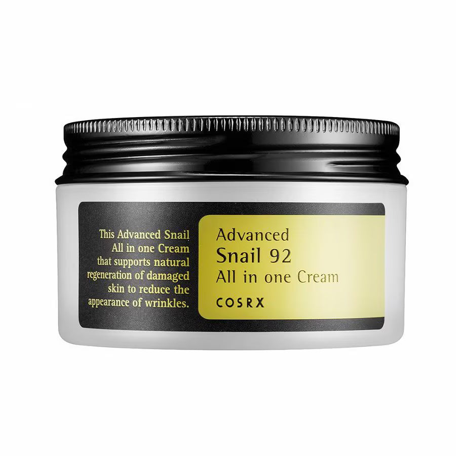 COSRX – Advanced Snail 92 All In One Cream — Hidratación intensa que repara la barrera