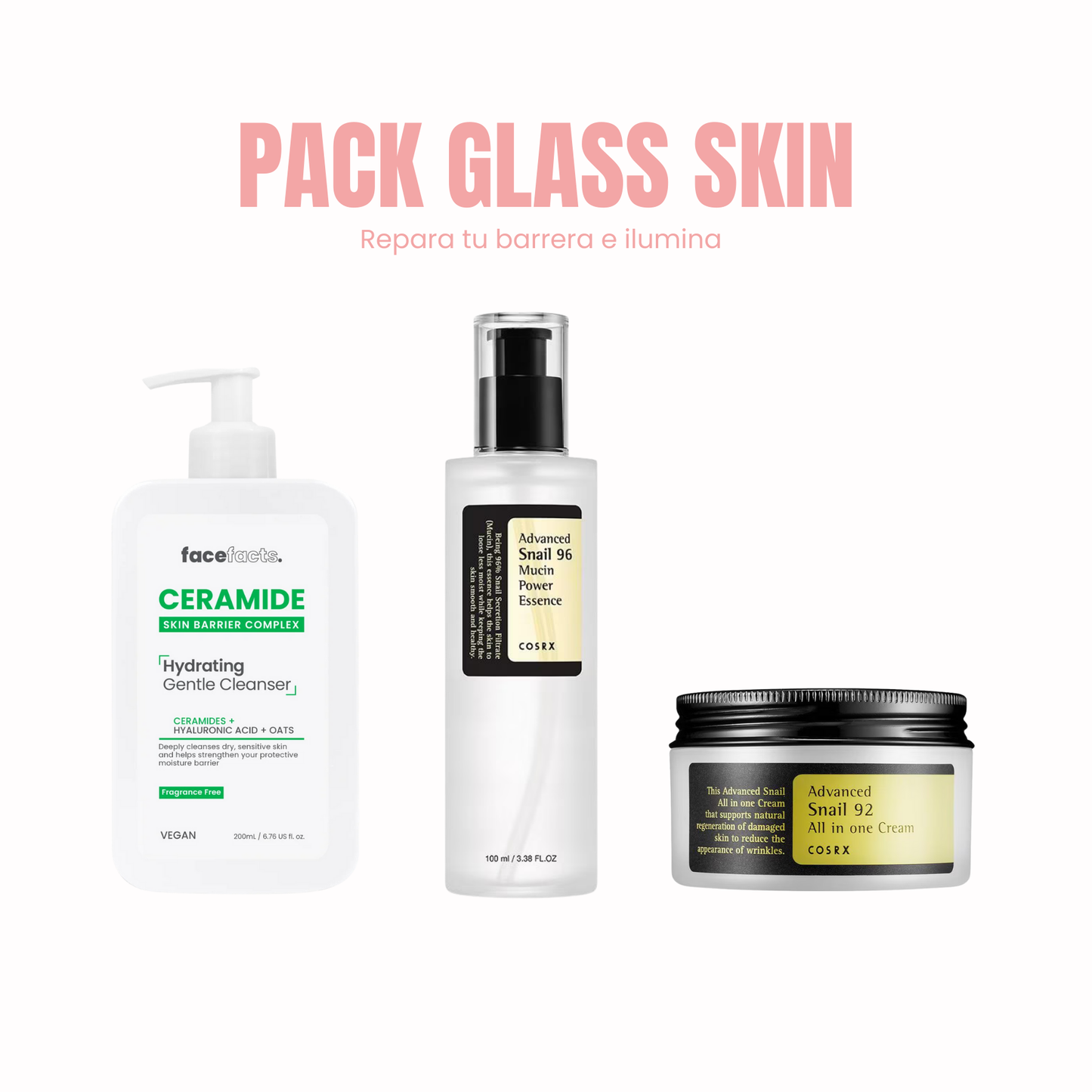 Pack Glass Skin Básico — repara tu barrera e ilumina