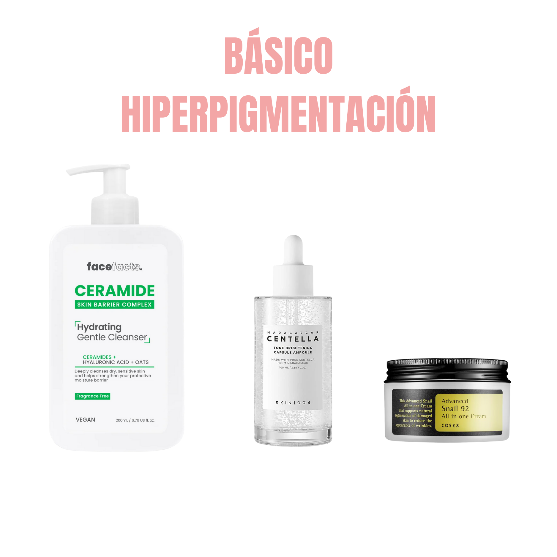 Básico Hiperpigmentación (calma + luz + reparación)
