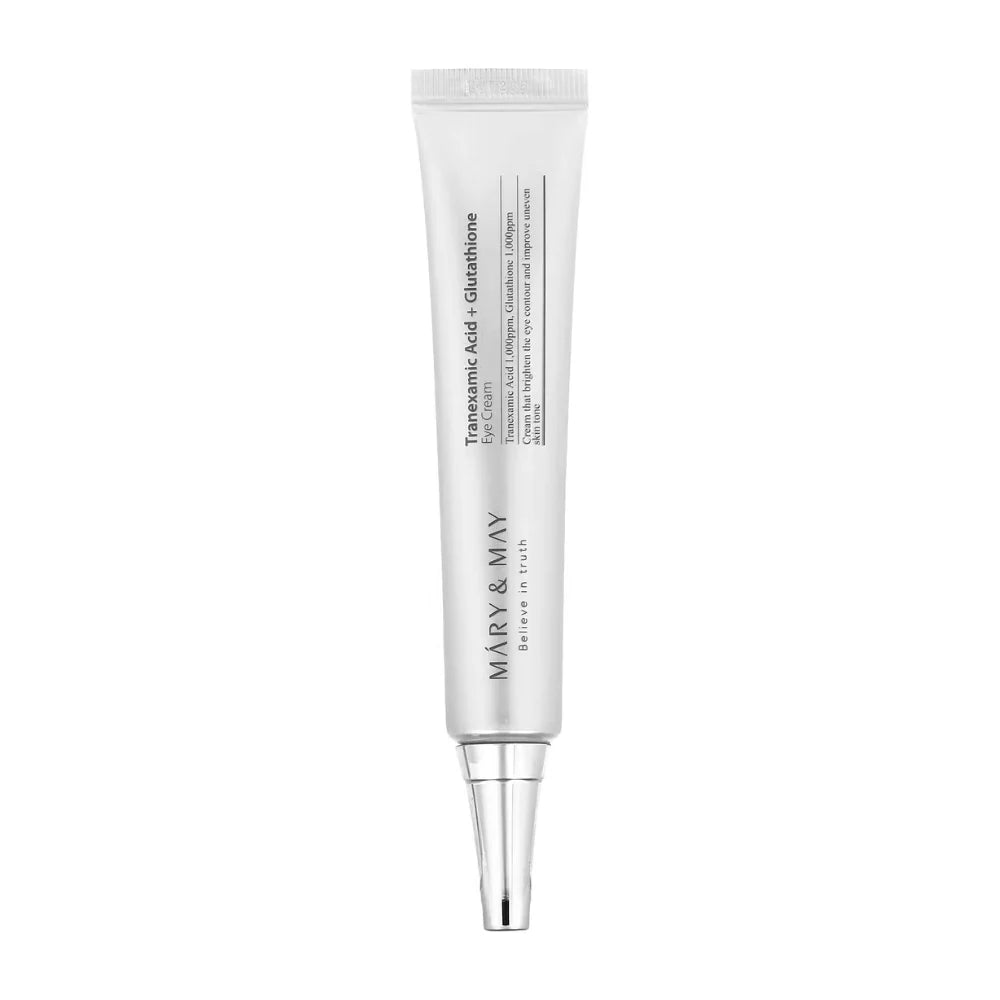 Mary&May – Tranexamic Acid + Glutathione Eye Cream — Ojeras más claras y mirada descansada
