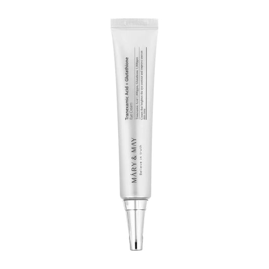 Mary&May – Tranexamic Acid + Glutathione Eye Cream — Ojeras más claras y mirada descansada