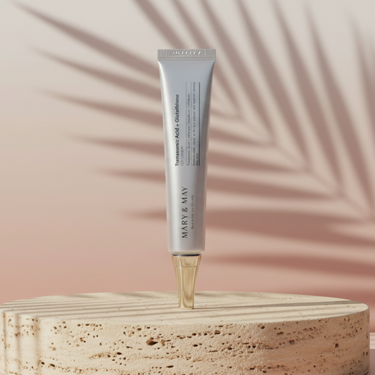 Mary&May – Tranexamic Acid + Glutathione Eye Cream — Ojeras más claras y mirada descansada