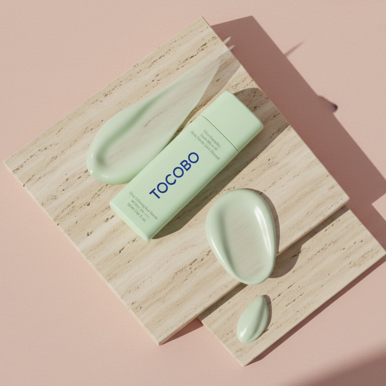 TOCOBO – Cica Calming Sun Serum SPF50+ PA++++ — Protección alta que calma y refresca