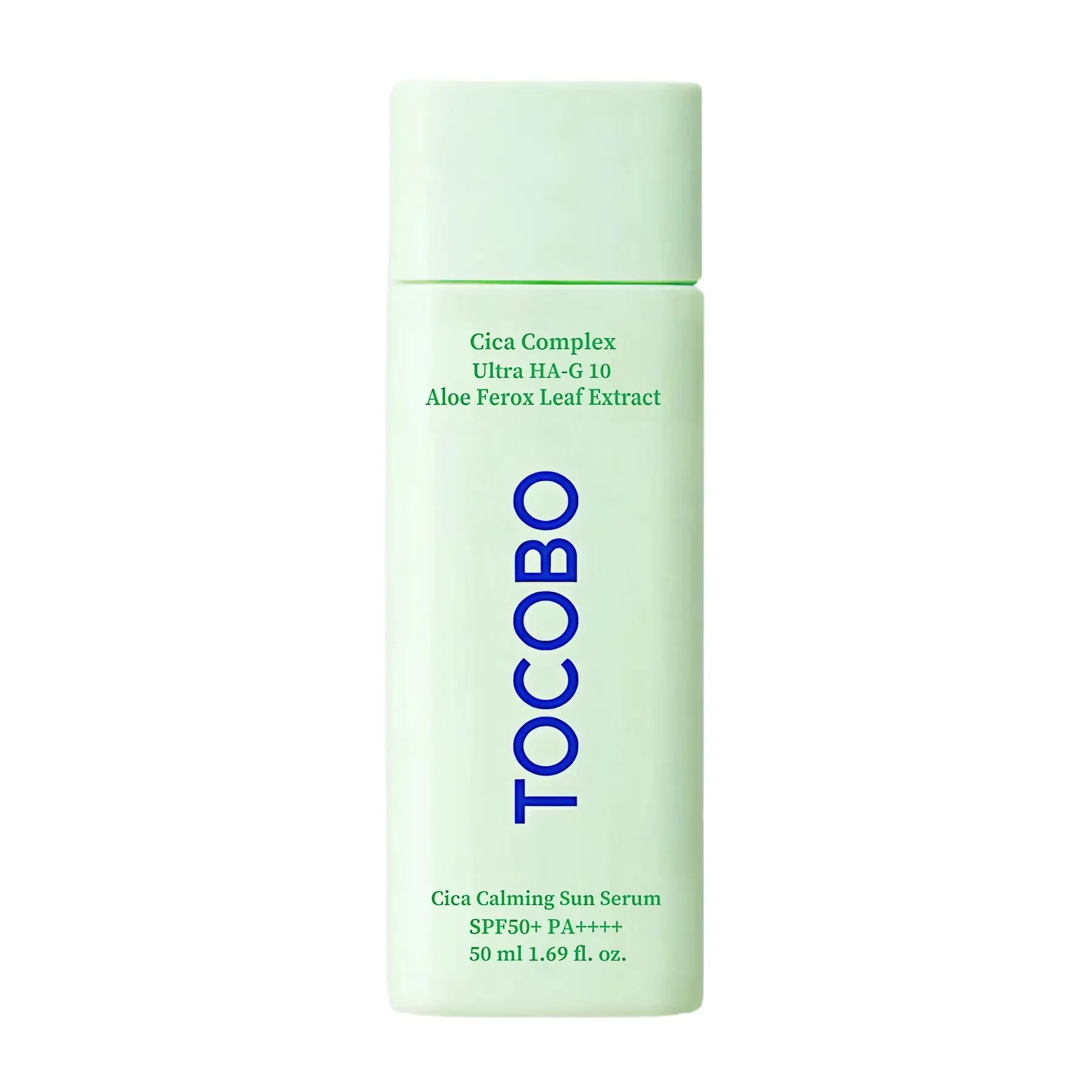 TOCOBO – Cica Calming Sun Serum SPF50+ PA++++ — Protección alta que calma y refresca