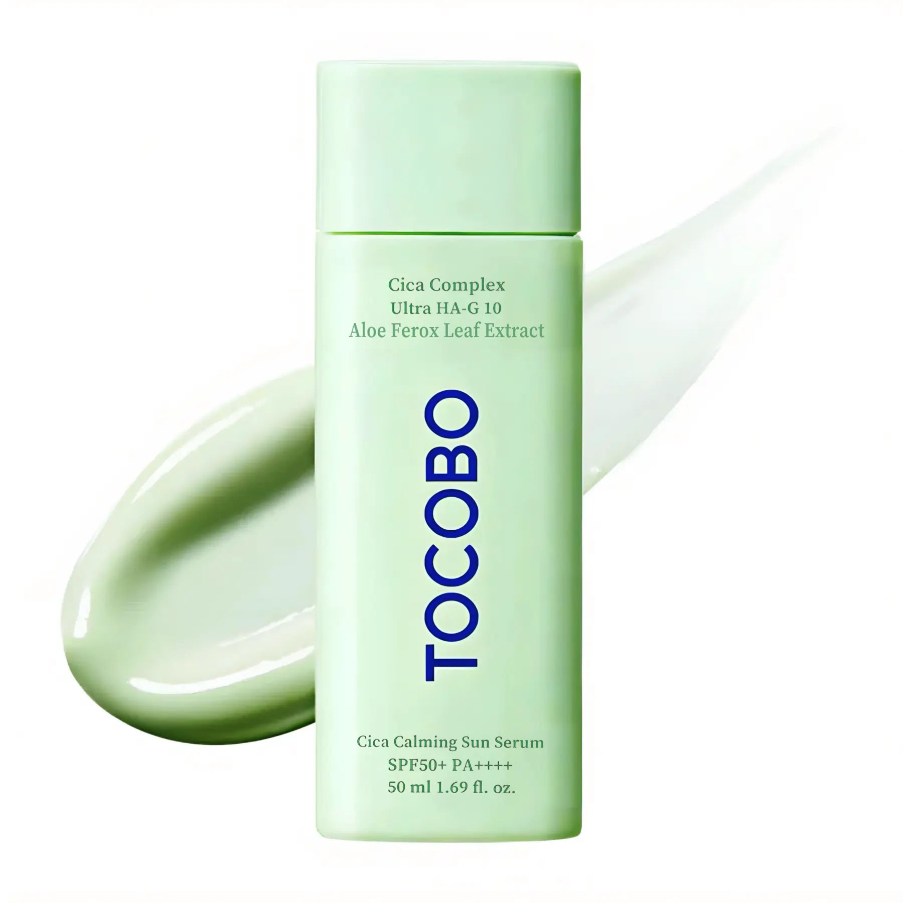 TOCOBO – Cica Calming Sun Serum SPF50+ PA++++ — Protección alta que calma y refresca